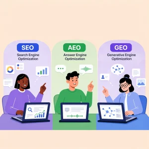 SEO vs AEO vs GEO